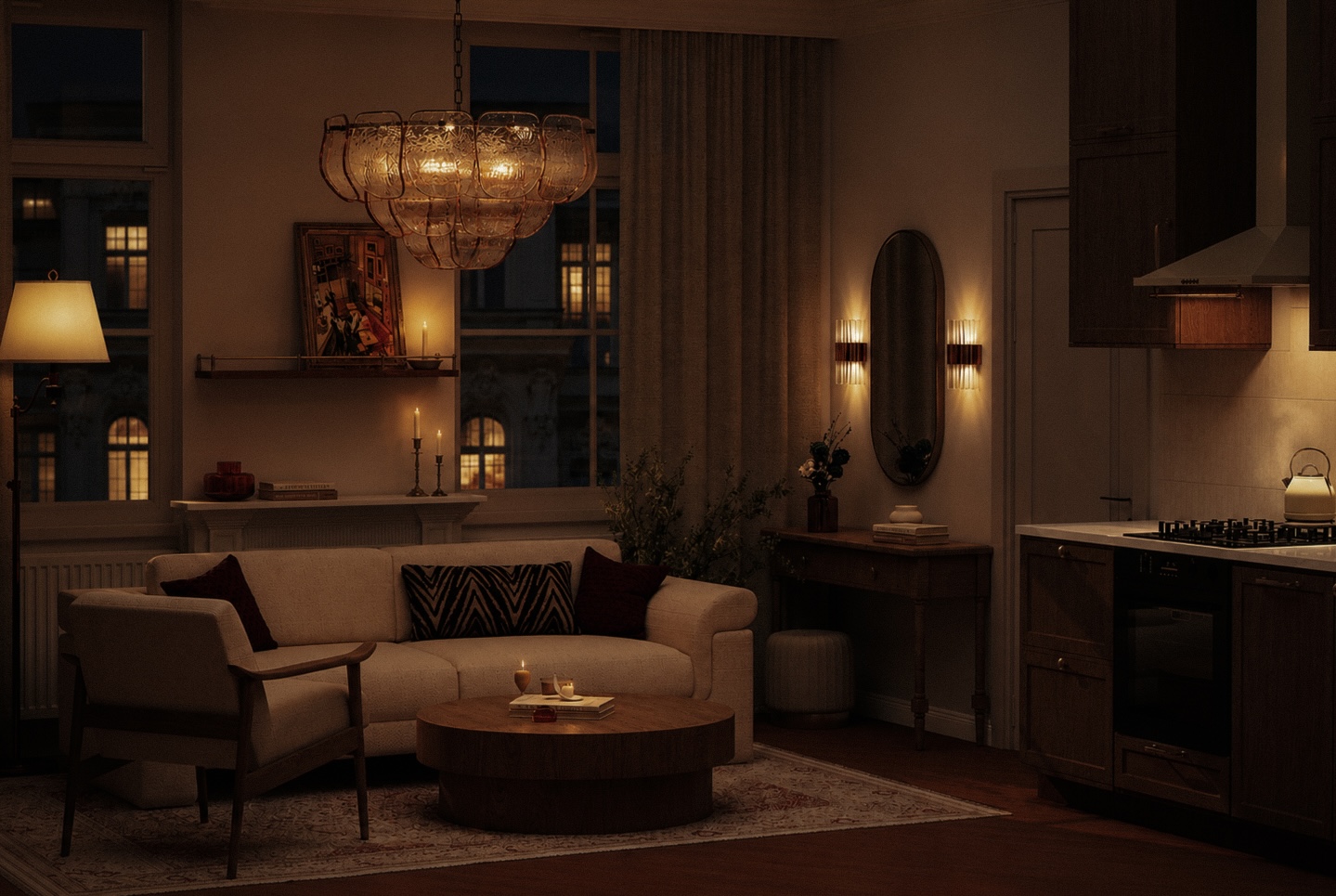 Apartment Schönbrunner living room